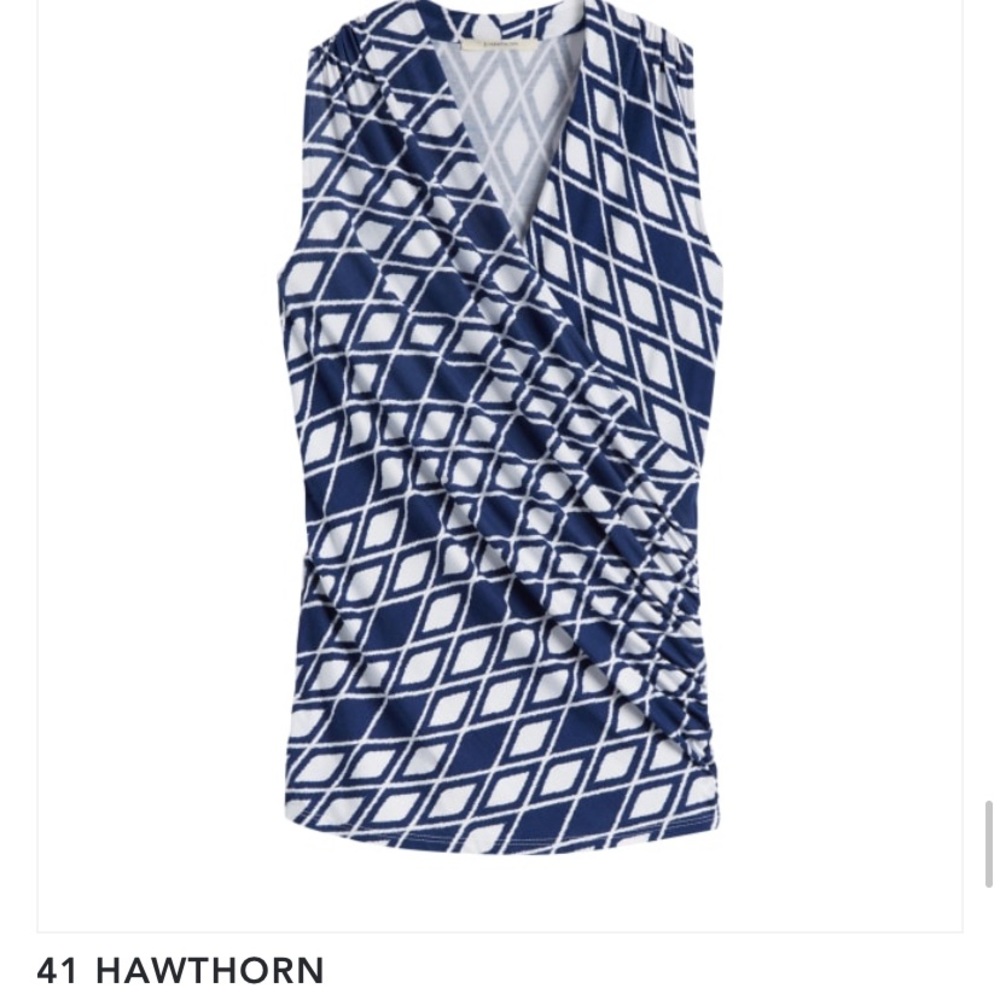 41 Hawthorne Montgomery Cross Front Knit Top